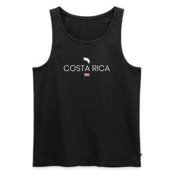 Costa Rica Backpacking - Débardeur bio Premium Homme - noir - Devant - Michal (187cm)