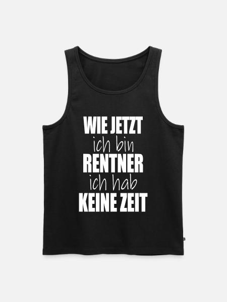 hvordan jeg nu er pensioneret, har jeg ikke tid - Herre Premium økologisk tanktop - sort