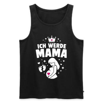 Je vais être maman - maternité - Débardeur bio Premium Homme - noir - Devant - Michal (187cm)