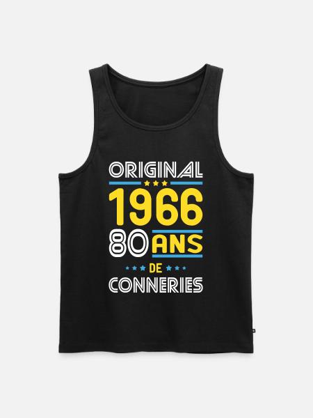 Original – 1966 – 60 Jahre - Männer Premium Bio Tank Top - Schwarz