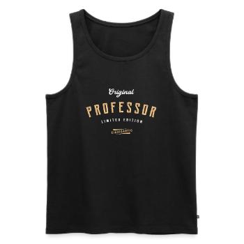 Professor Limited Edition Uni Lustiges Professoren - Männer Premium Bio Tank Top - Schwarz - Vorne - Michal (187cm)