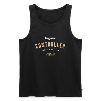 Controlling Limited Edition Lustiges Controller - Männer Premium Bio Tank Top - Schwarz - Vorne - Michal (187cm)