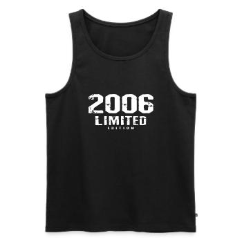 16. Geburtstag Limited Edition 2006 16 Jahre - Männer Premium Bio Tank Top - Schwarz - Vorne - Michal (187cm)