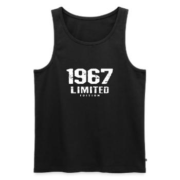 55e anniversaire Édition limitée 1967 55 ans - Débardeur bio Premium Homme - noir - Devant - Michal (187cm)