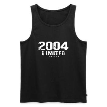 18. Geburtstag Limited Edition 2004 18 Jahre - Männer Premium Bio Tank Top - Schwarz - Vorne - Michal (187cm)