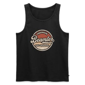 Beamter Original Beamtin Beamte - Männer Premium Bio Tank Top - Schwarz - Vorne - Michal (187cm)