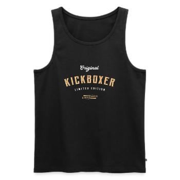Kickboxer Limited Edition Kickboxen - Männer Premium Bio Tank Top - Schwarz - Vorne - Michal (187cm)