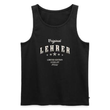 Lehrer Limited Edition Lustiges Klassenlehrer - Männer Premium Bio Tank Top - Schwarz - Vorne - Michal (187cm)