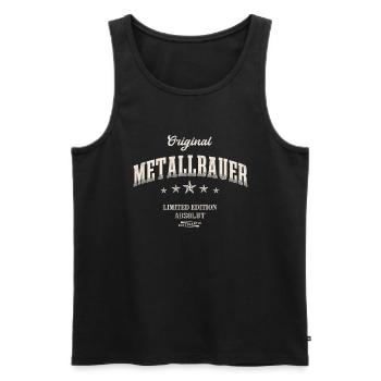 Metallbauer Limited Edition Lustiges Metallbau - Männer Premium Bio Tank Top - Schwarz - Vorne - AI Model Male 178 light (178cm)