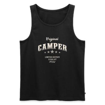 Camper Limited Edition Wohnwagen Lustiges Camping - Männer Premium Bio Tank Top - Schwarz - Vorne - Michal (187cm)