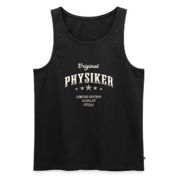 Physiker Limited Edition Lustiges Physik - Männer Premium Bio Tank Top - Schwarz - Vorne - AI Model Male 178 light (178cm)