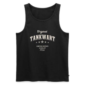 Tankwart Limited Edition Lustiges Tankwärter - Männer Premium Bio Tank Top - Schwarz - Vorne - AI Model Male 178 light (178cm)