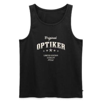 Optiker Limited Edition - Männer Premium Bio Tank Top - Schwarz - Vorne - Michal (187cm)