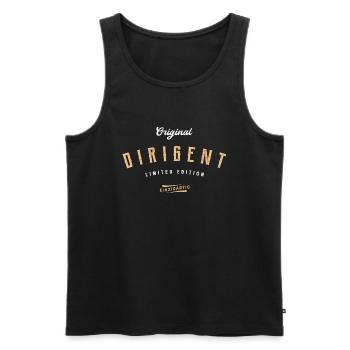 Dirigent Limited Edition Dirigenten - Männer Premium Bio Tank Top - Schwarz - Vorne - AI Model Male 178 light (178cm)