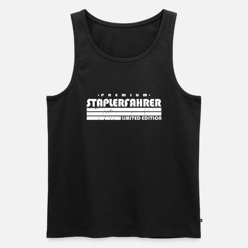 Staplerfahrer Limited Edition Gabelstapler - Männer Premium Bio Tank Top - Schwarz