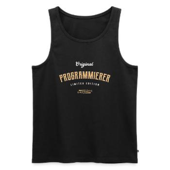 Programmierer Limited Edition - Männer Premium Bio Tank Top - Schwarz - Vorne - Michal (187cm)