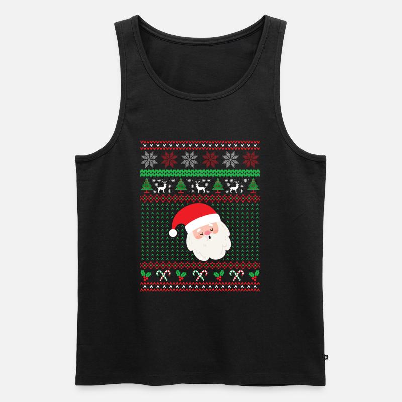 Weihnachtsmann, Weihnachtsgeschenk - Männer Premium Bio Tank Top - Schwarz