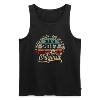 Cadeau Juillet 2017 Cadeau Anniversaire 2017 Juli - Männer Premium Bio Tank Top - Schwarz - Vorne - AI Model Male 178 light (178cm)