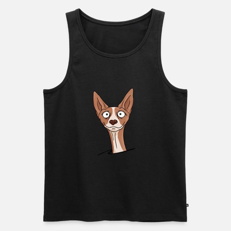 podenco - Männer Premium Bio Tank Top - Schwarz