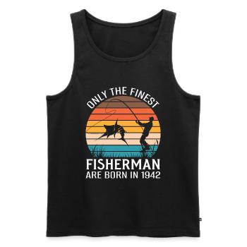 Angeln Angler Angelrute - Männer Premium Bio Tank Top - Schwarz - Vorne - Michal (187cm)