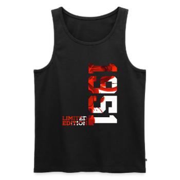 75TH BIRTHDAY 75TH ANNIVERSARY LIMITED EDITION 1951 - Men's Premium Organic Tank Top - black - Front - Michal (187cm)