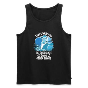 Plongeurs Plongée sous-marine Plongée sous-marine Plongée sous-marine - Débardeur bio Premium Homme - noir - Devant - Michal (187cm)