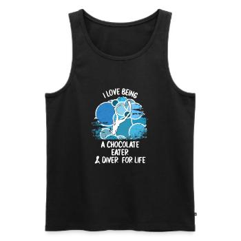 Plongeurs Plongée sous-marine Plongée sous-marine Plongée sous-marine - Débardeur bio Premium Homme - noir - Devant - Michal (187cm)