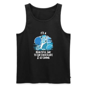 Taucher tauchen Sporttaucher Gerätetauchen - Männer Premium Bio Tank Top - Schwarz - Vorne - Michal (187cm)