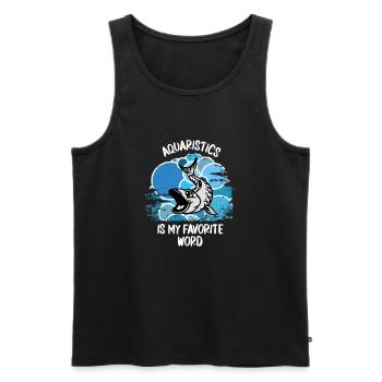 Aquarium Aquarianer Fische Zierfische Aquaristik - Männer Premium Bio Tank Top - Schwarz - Vorne - AI Model Male 178 light (178cm)