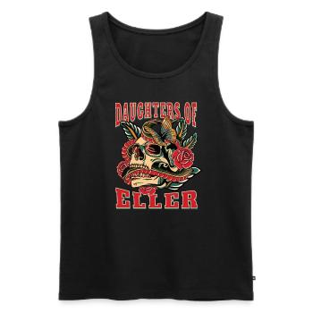 Düsseldorf daughters of Eller - Männer Premium Bio Tank Top - Schwarz - Vorne - AI Model Male 178 light (178cm)