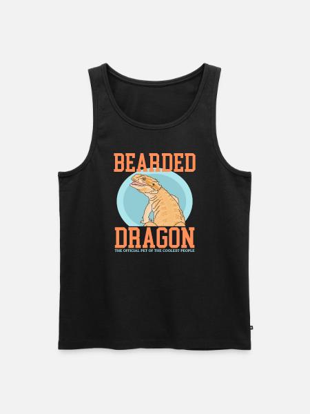 Bearded Dragons Reptiles Owner Gift - Men's Premium Organic Tank Top - black