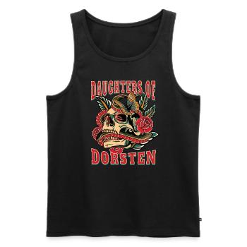 Dorsten Frau Geschenk daughters of Dorsten Frauen - Männer Premium Bio Tank Top - Schwarz - Vorne - AI Model Male 178 light (178cm)