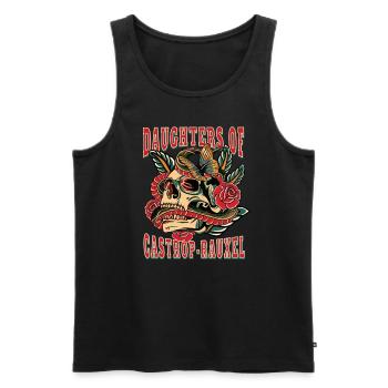 Castrop Rauxel Frau daughters of Castrop Rauxel - Männer Premium Bio Tank Top - Schwarz - Vorne - Michal (187cm)