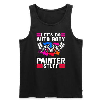 Lackierer Fahrzeuglackierer Airbrush Geschenk - Männer Premium Bio Tank Top - Schwarz - Vorne - AI Model Male 178 light (178cm)