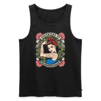 Schwenningen Cadeau aux filles de Schwenningen - Débardeur bio Premium Homme - noir - Devant - Michal (187cm)