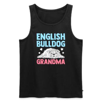 Deutsch Bulldog Grandma Dog Owner Cadeau - Débardeur bio Premium Homme - noir - Devant - Michal (187cm)