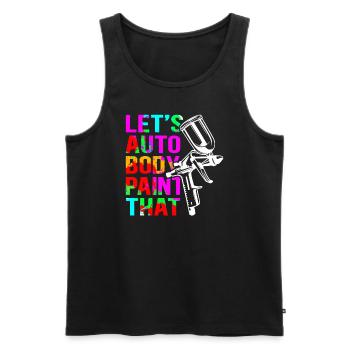 Lackierer Airbrush Fahrzeuglackierer Geschenk - Männer Premium Bio Tank Top - Schwarz - Vorne - AI Model Male 178 light (178cm)