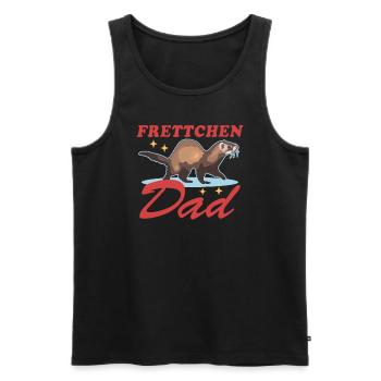 Frettchen Dad Frettchen Ferret Besitzer Geschenk - Männer Premium Bio Tank Top - Schwarz - Vorne - Michal (187cm)