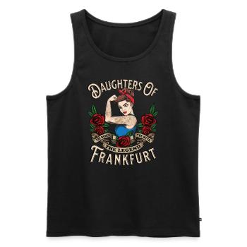 Frankfurt Frau Geschenk filles de Francfort - Débardeur bio Premium Homme - noir - Devant - Michal (187cm)