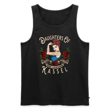 Kassel Frau Geschenk filles de Kassel Frauen - Débardeur bio Premium Homme - noir - Devant - AI Model Male 178 light (178cm)