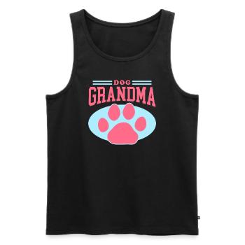 Chiens Grand-mère Propriétaire de chien Propriétaire de chien Cadeau - Débardeur bio Premium Homme - noir - Devant - Michal (187cm)