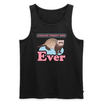 ferret mom owner ferret gift - Men's Premium Organic Tank Top - black - Front - Michal (187cm)