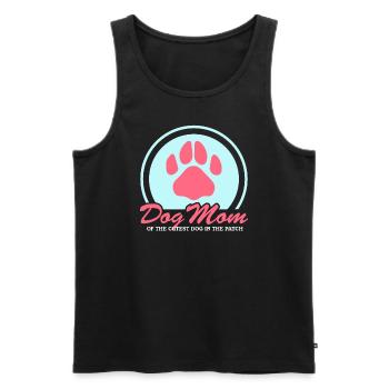 Chiens Maman Propriétaire Chien Maîtresse Cadeau - Débardeur bio Premium Homme - noir - Devant - Michal (187cm)