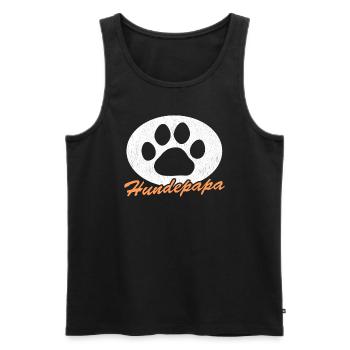 Dog Papa Master Dogs Dog Owner Gift - Men's Premium Organic Tank Top - black - Front - Michal (187cm)