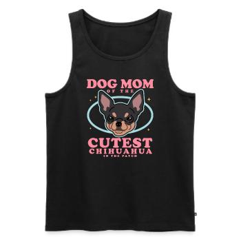 Chihuahua Mom Dog Owner Dogs Gift - Men's Premium Organic Tank Top - black - Front - Michal (187cm)
