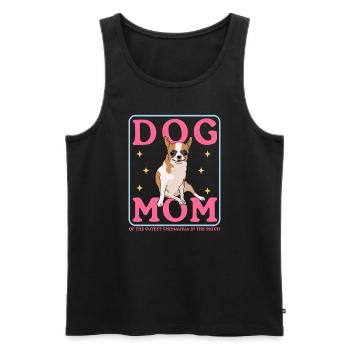Chihuahua Mom Dog Owner Dog Mama Gift - Men's Premium Organic Tank Top - black - Front - Michal (187cm)