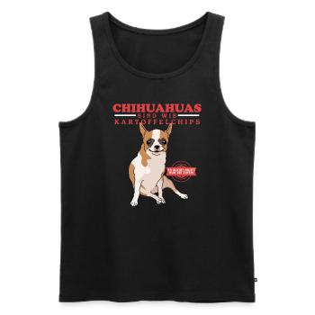 Chihuahua Dog Owner Dogs Gift - Men's Premium Organic Tank Top - black - Front - Michal (187cm)