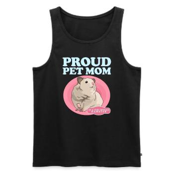 Hamster Maman Nain Hamster Golden Hamster Cadeau - Débardeur bio Premium Homme - noir - Devant - Michal (187cm)