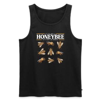 Imker Bienenzüchter Bienenzucht Bienen Geschenk - Männer Premium Bio Tank Top - Schwarz - Vorne - Michal (187cm)