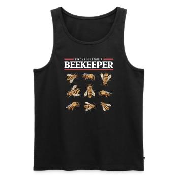 Beekeeper Beekeeping Beekeeper Bee Gift - Men's Premium Organic Tank Top - black - Front - Michal (187cm)